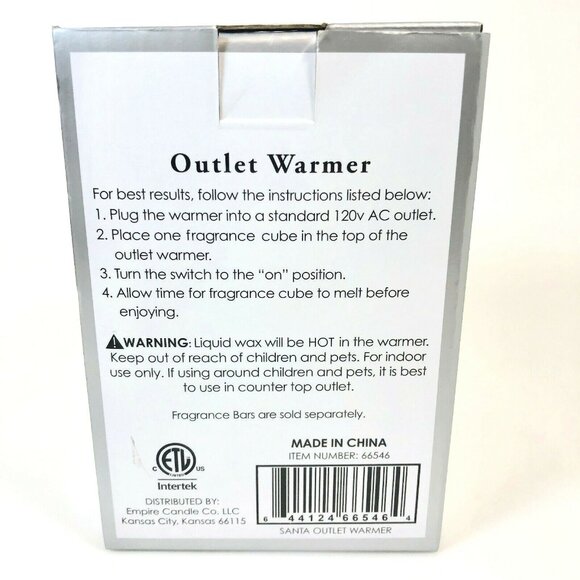 Tuscany Candle Outlet Warmer Christmas Santa Claus Night Light Plug In - Picture 5 of 12